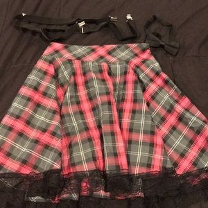 Halloween Nerd Costume (skirt, glasses, bow tie, tie, suspenders)